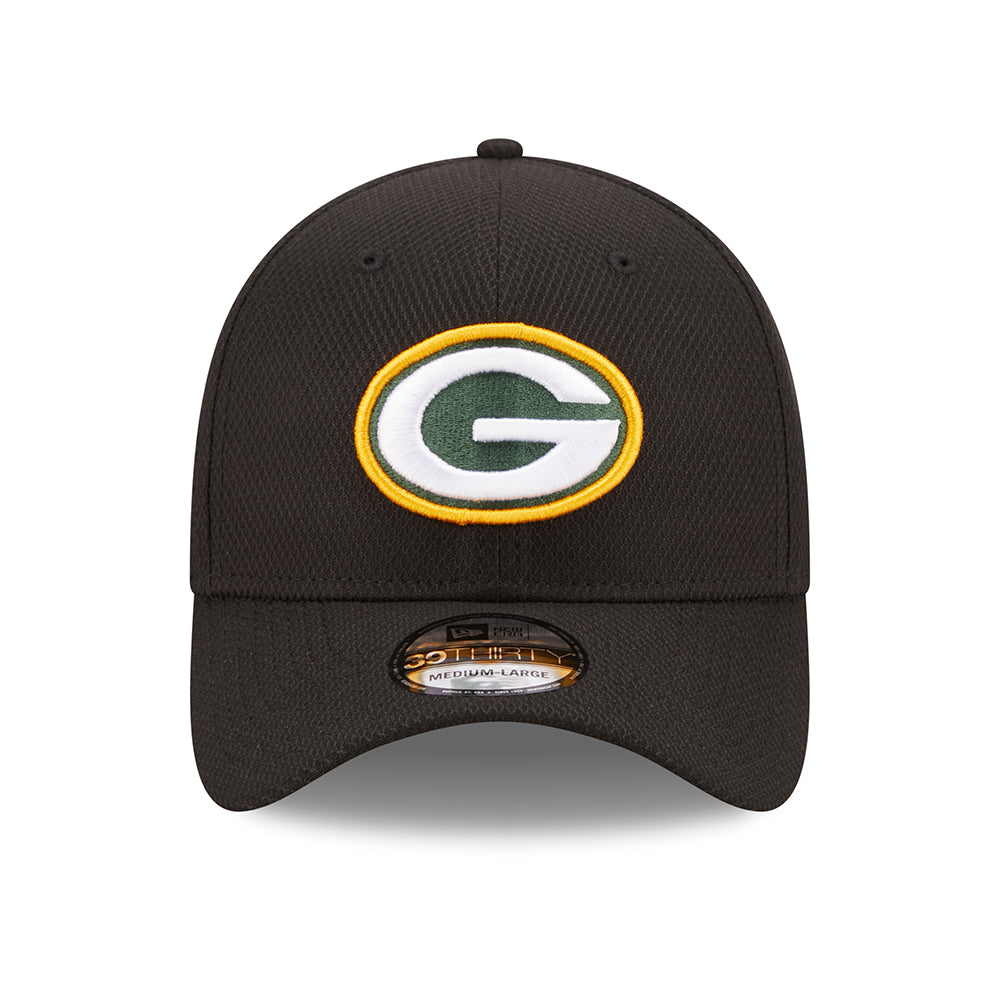 Gorra de béisbol 39THIRTY NFL Diamond Era Green Bay Packers de New Era - Negro