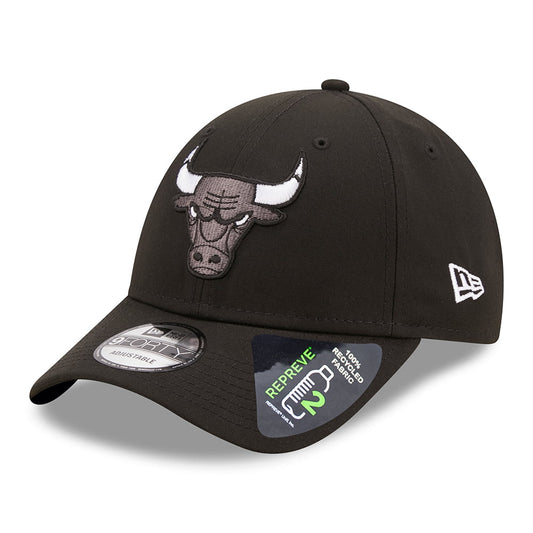 Gorra de béisbol 9FORTY NBA Monochrome Chicago Bulls de New Era - Negro