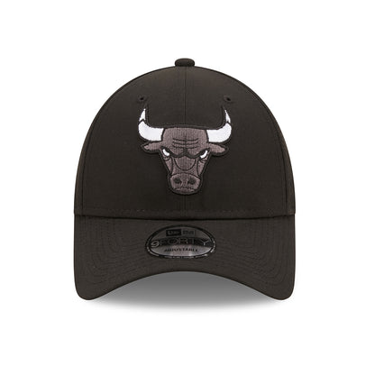 Gorra de béisbol 9FORTY NBA Monochrome Chicago Bulls de New Era - Negro