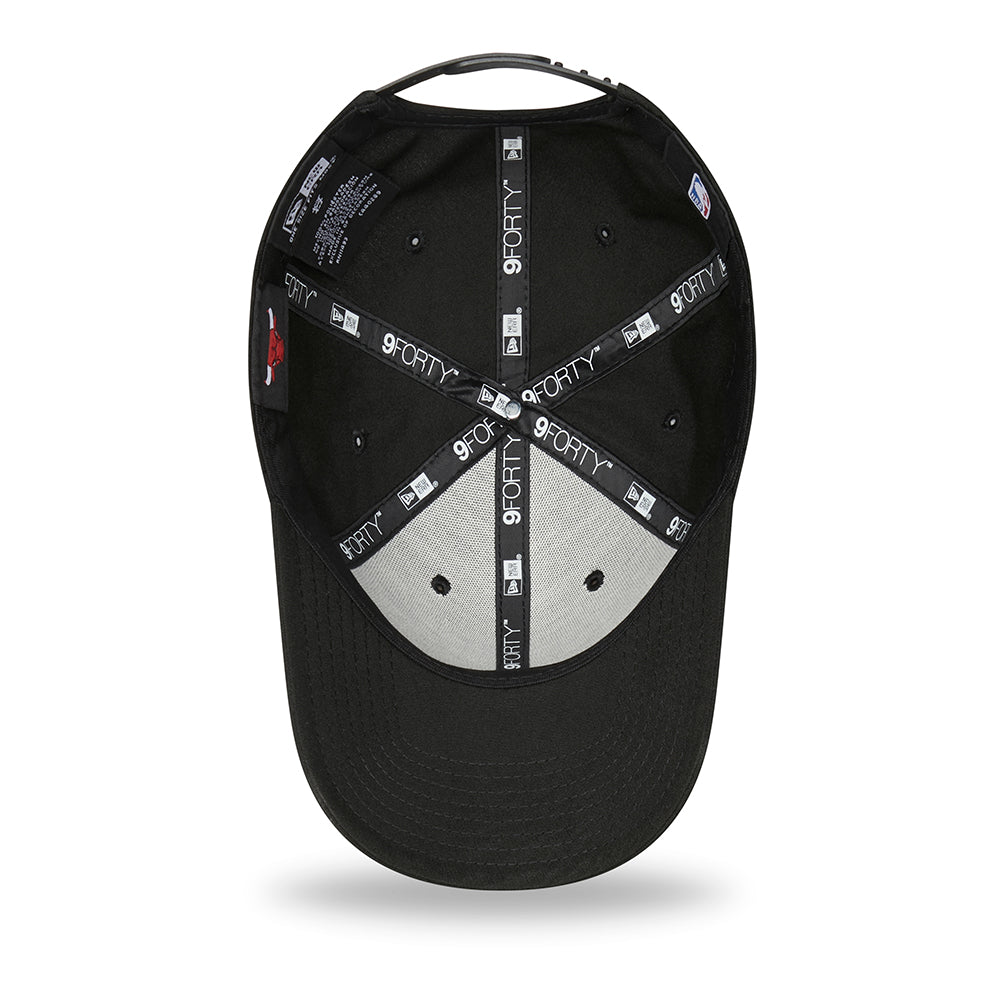 Gorra de béisbol 9FORTY NBA Monochrome Chicago Bulls de New Era - Negro