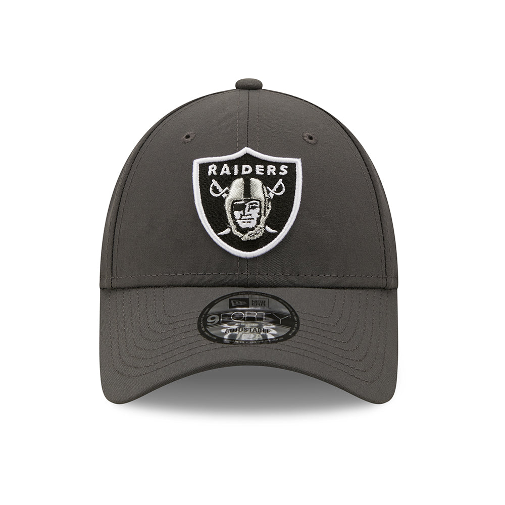 Gorra de béisbol 9FORTY NFL Monochrome Las Vegas Raiders de New Era - Grafito