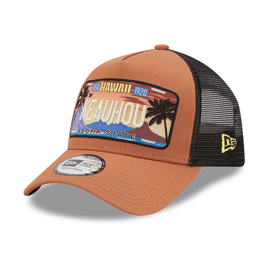 Gorra Trucker 9FORTY A-Frame License Plate Keauhou de New Era - Tofe-Negro