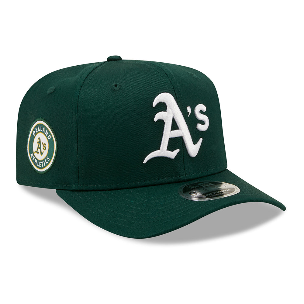 Gorra Snapback 9FIFTY Stretch MLB Team Colour Oakland Athletics de New Era - Verde Oscuro