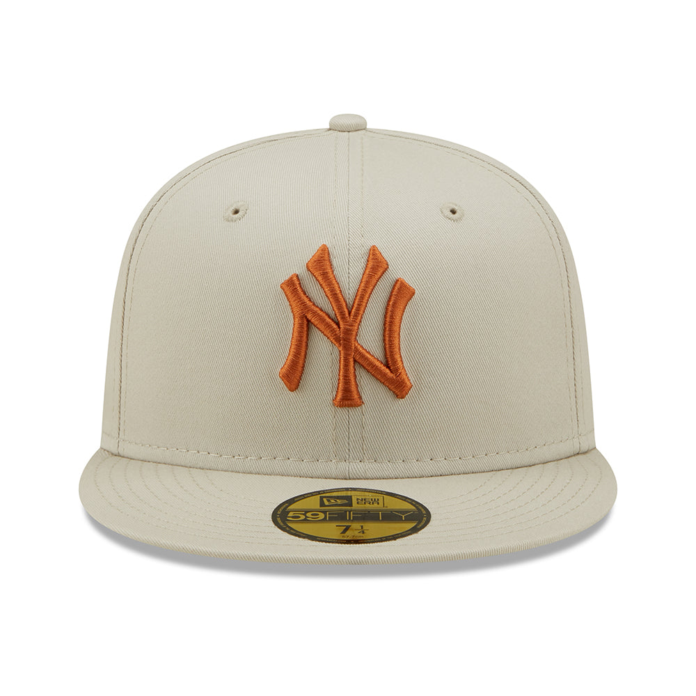 Gorra de béisbol 59FIFTY MLB League Essential I New York Yankees de New Era - Piedra-Caramelo