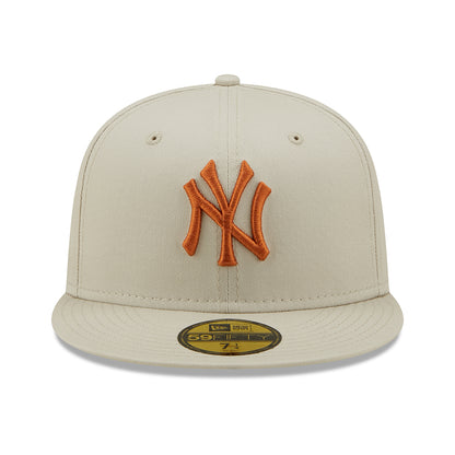 Gorra de béisbol 59FIFTY MLB League Essential I New York Yankees de New Era - Piedra-Caramelo