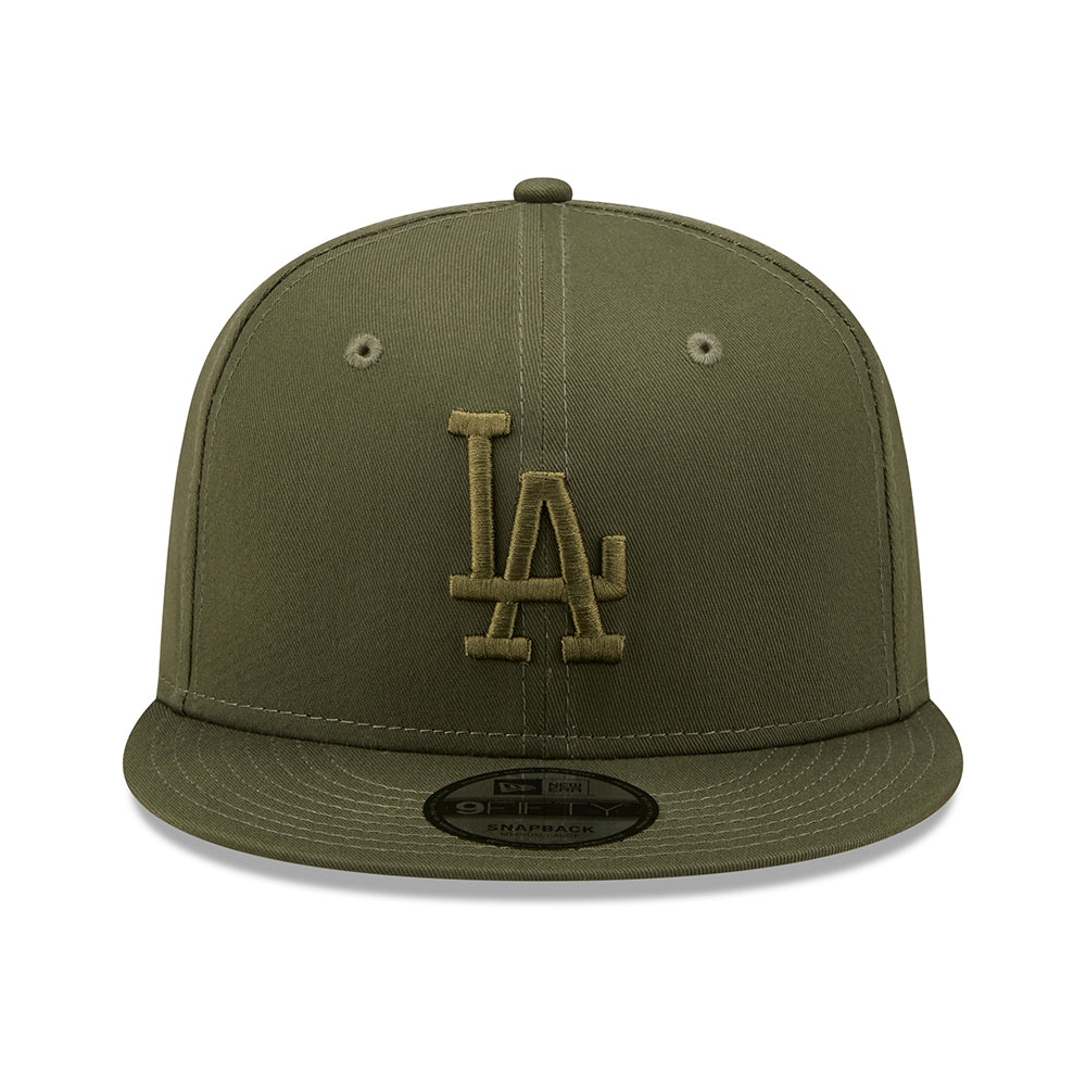 Gorra de béisbol 9FIFTY MLB League Essential L.A. Dodgers de New Era - Verde Oliva
