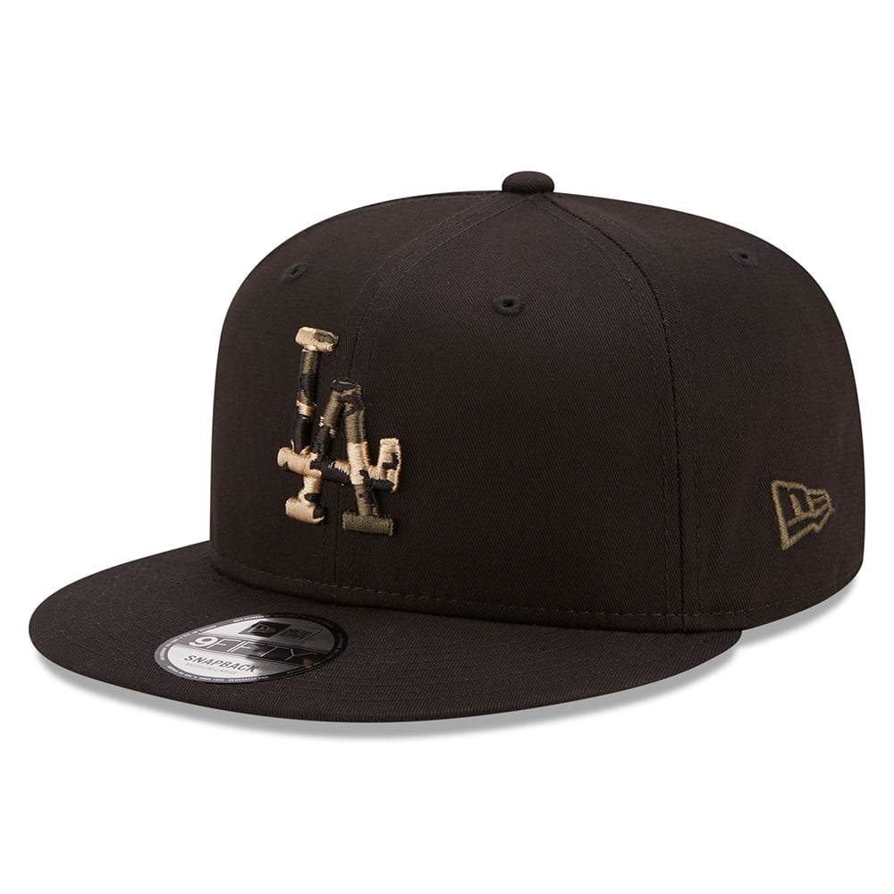 Gorra de béisbol 9FIFTY MLB Camo Infill L.A. Dodgers de New Era - Negro-Camuflaje