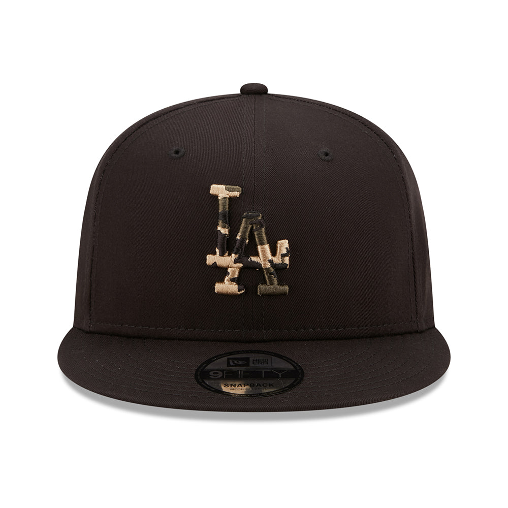 Gorra de béisbol 9FIFTY MLB Camo Infill L.A. Dodgers de New Era - Negro-Camuflaje