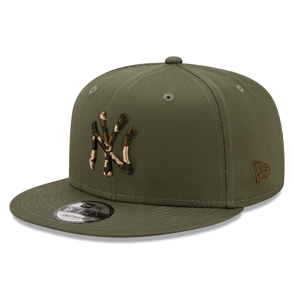 Gorra de béisbol 9FIFTY MLB Camo Infill New York Yankees de New Era - Verde Oliva