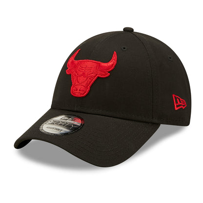 Gorra de béisbol 9FORTY NBA Neon Pack Chicago Bulls de New Era - Negro-Rojo