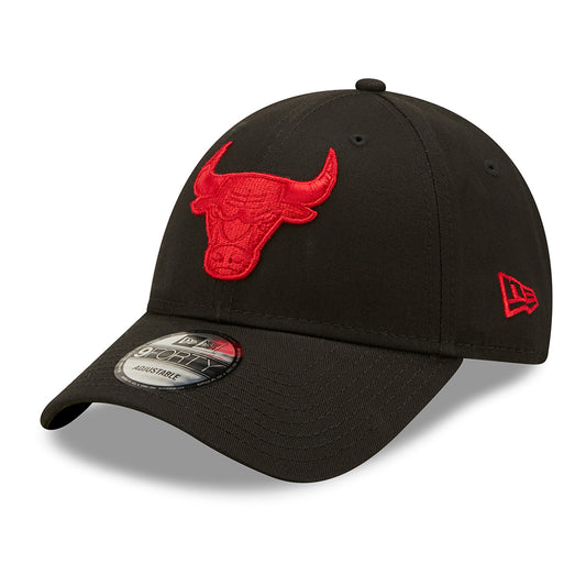 Gorra de béisbol 9FORTY NBA Neon Pack Chicago Bulls de New Era - Negro-Rojo