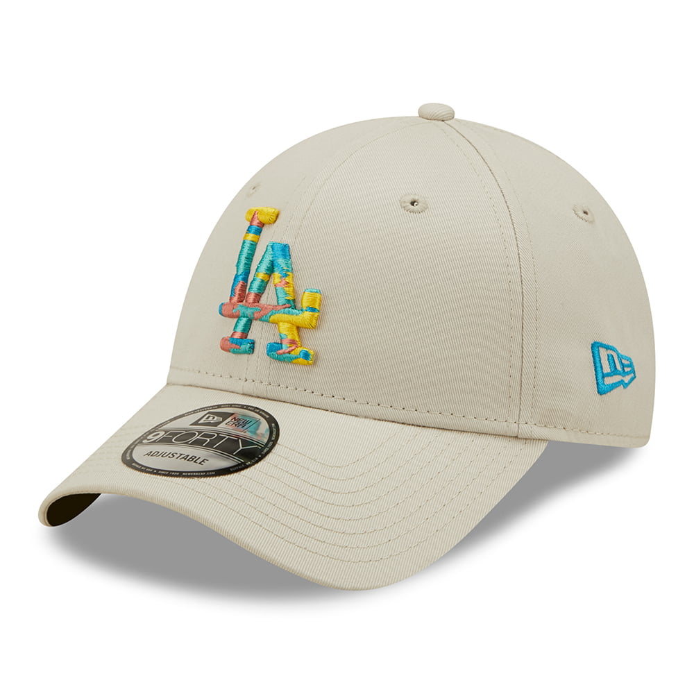 Gorra de béisbol 9FORTY MLB Camo Infill L.A. Dodgers de New Era - Piedra