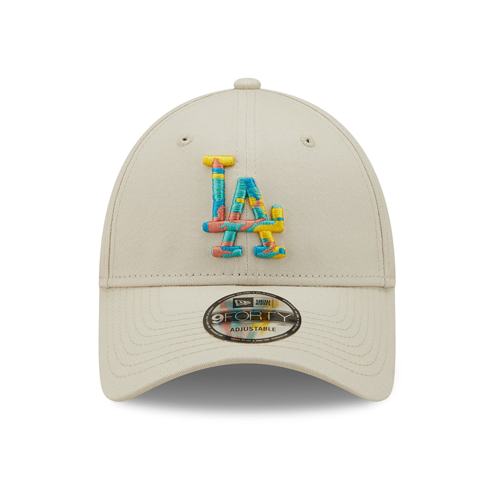 Gorra de béisbol 9FORTY MLB Camo Infill L.A. Dodgers de New Era - Piedra