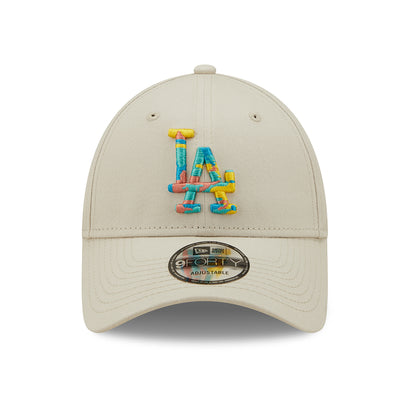 Gorra de béisbol 9FORTY MLB Camo Infill L.A. Dodgers de New Era - Piedra