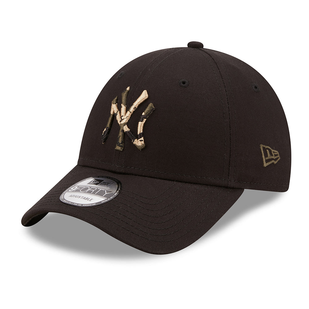 Gorra de béisbol 9FORTY MLB Camo Infill New York Yankees de New Era - Negro-Camuflaje