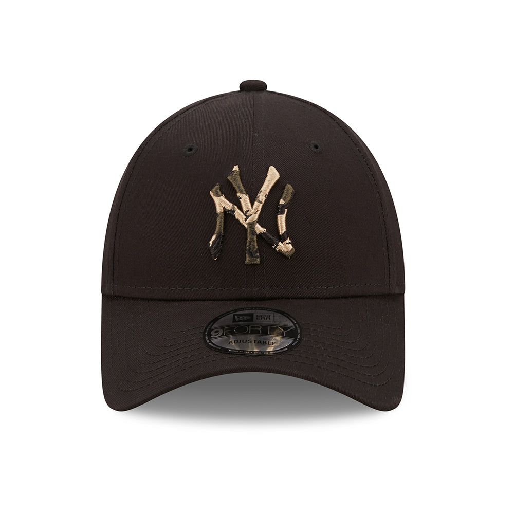Gorra de béisbol 9FORTY MLB Camo Infill New York Yankees de New Era - Negro-Camuflaje