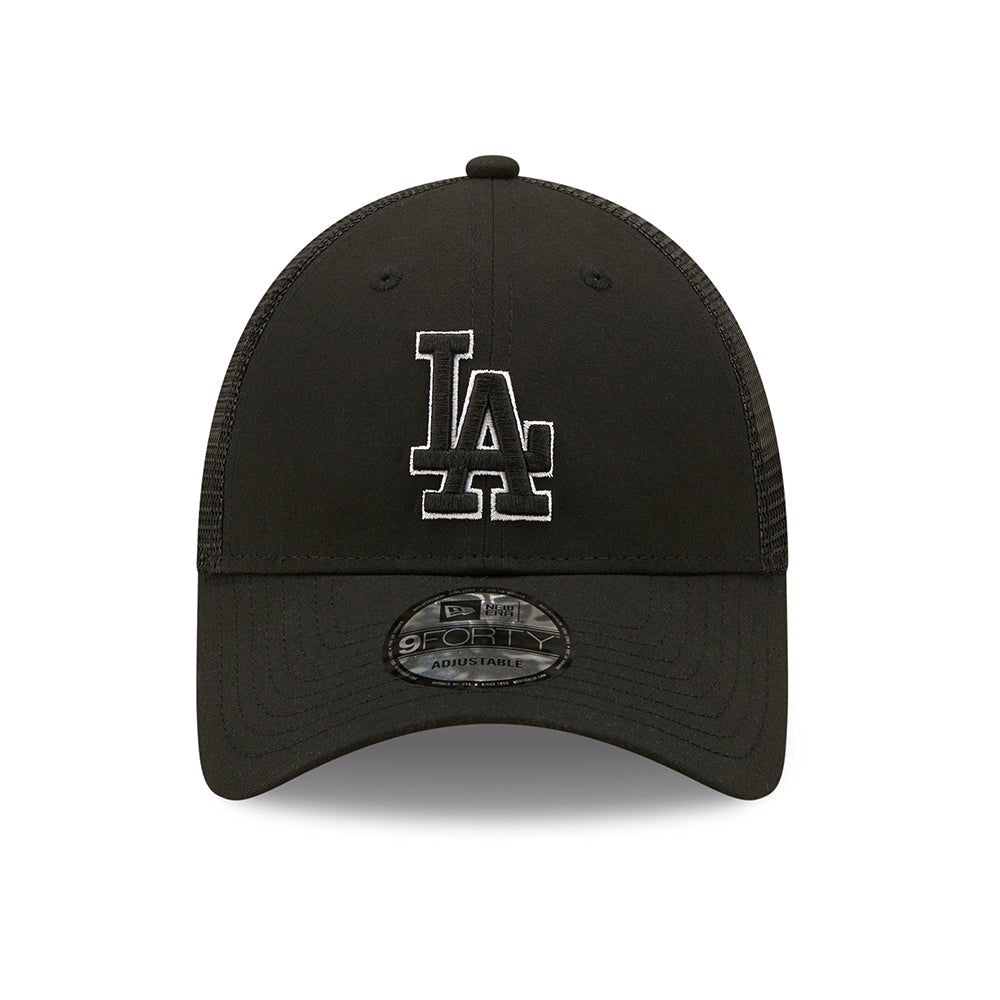 Gorra Trucker 9FORTY MLB Home Field L.A. Dodgers de New Era - Negro
