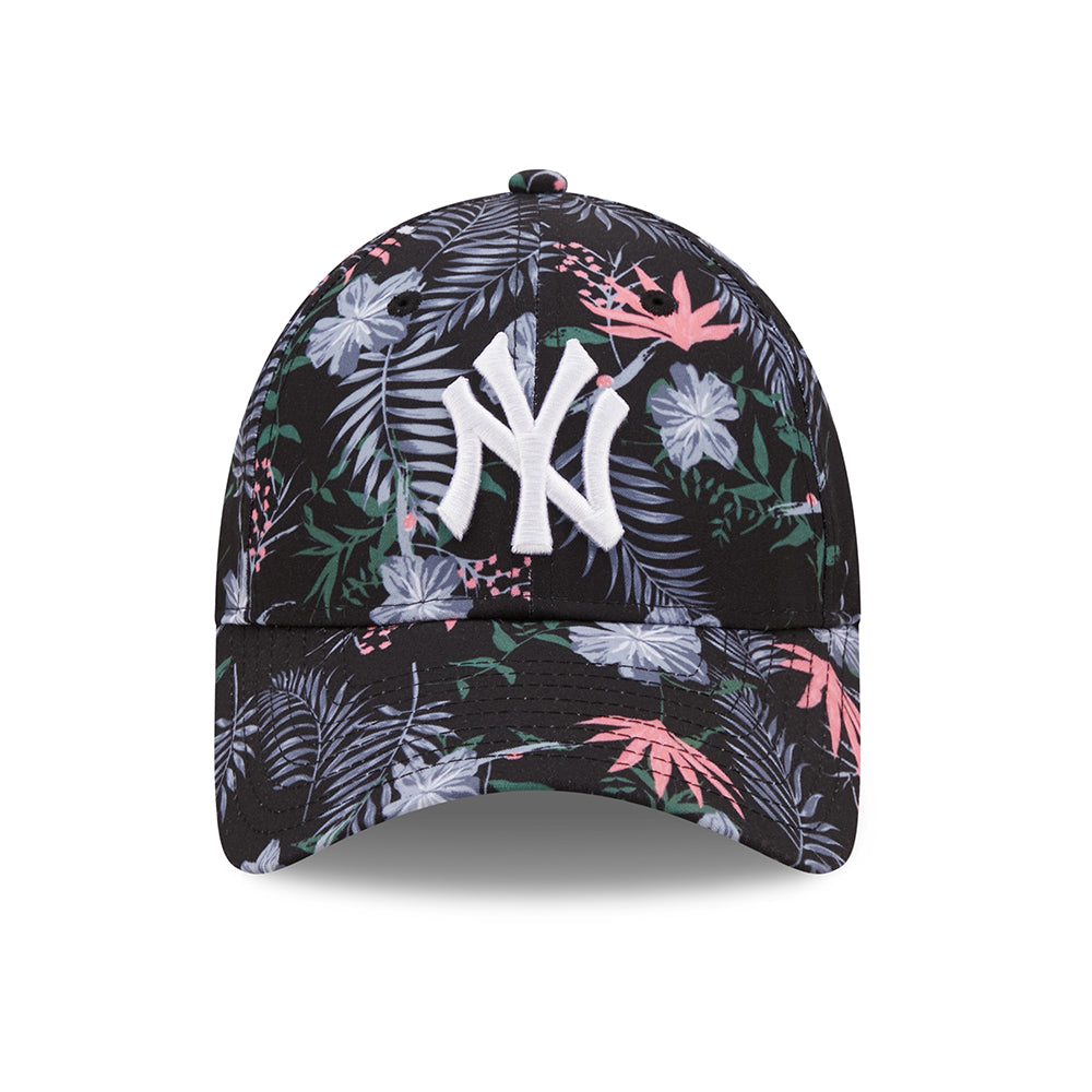 Gorra de béisbol mujeres 9FORTY MLB Floral New York Yankees de New Era - Negro-Blanco
