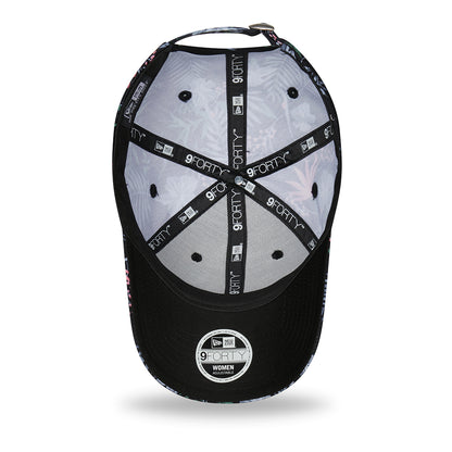 Gorra de béisbol mujeres 9FORTY MLB Floral New York Yankees de New Era - Negro-Blanco