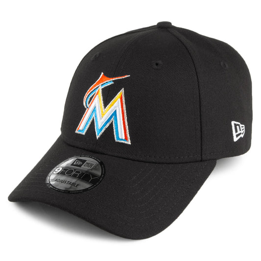 Gorra de béisbol 9FORTY League Miami Marlins de New Era - Negro
