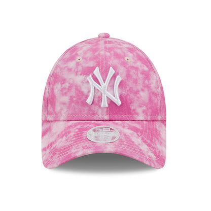 Gorra de béisbol mujeres 9FORTY MLB Tie Dye New York Yankees de New Era - Rosa-Blanco