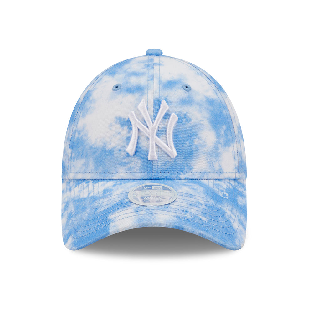 Gorra de béisbol mujeres 9FORTY MLB Tie Dye New York Yankees de New Era - Azul Claro-Blanco