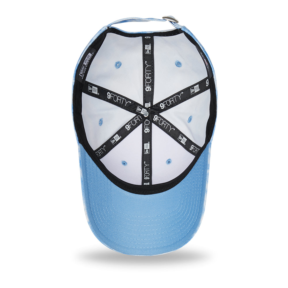 Gorra de béisbol mujeres 9FORTY MLB Tie Dye New York Yankees de New Era - Azul Claro-Blanco