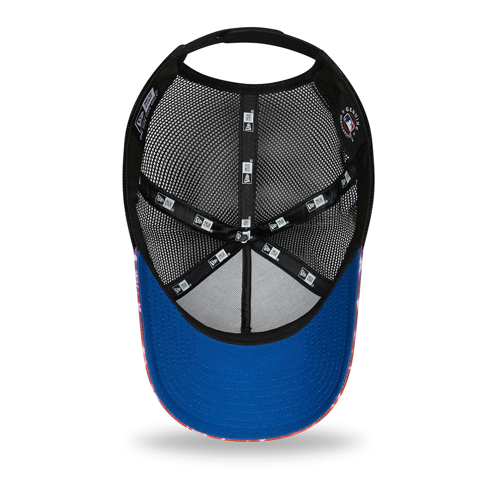 Gorra Trucker 9FORTY A-Frame MLB Summer City New York Yankees de New Era - Morado-Negro
