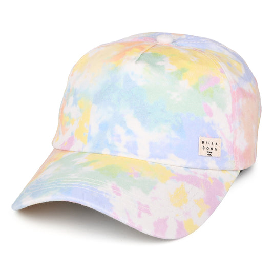 Gorra de béisbol mujeres Beach Club Tie Dye de Billabong - Blanco-Rosa-Amarillo