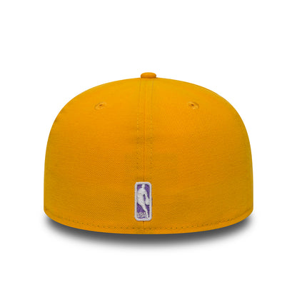 Gorra de béisbol 59FIFTY NBA Essential L.A. Lakers de New Era - Amarillo-Morado