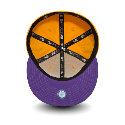 Gorra de béisbol 59FIFTY NBA Essential L.A. Lakers de New Era - Amarillo-Morado