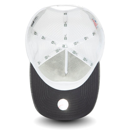 Gorra Trucker 9FORTY A-Frame Jersey Essential New York Yankees de New Era - Gris-Blanco
