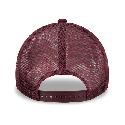 Gorra Trucker 9FORTY A-Frame Heritage Patch de New Era - Granate
