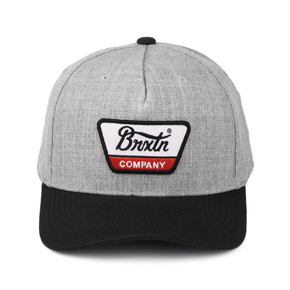 Gorra Snapback Linwood C NetPlus MP de Brixton - Gris Jaspeado-Negro