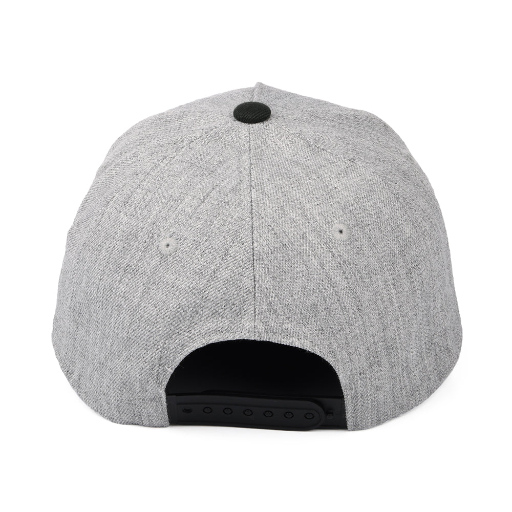 Gorra Snapback Linwood C NetPlus MP de Brixton - Gris Jaspeado-Negro