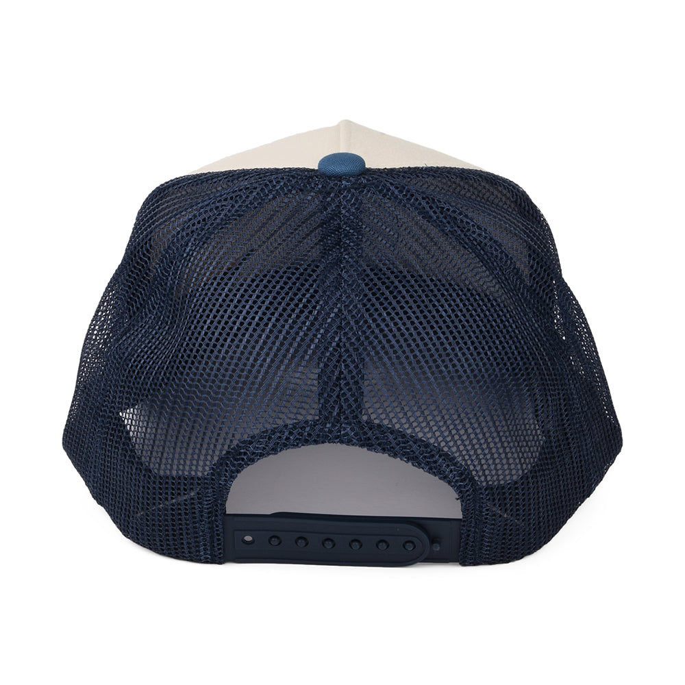 Gorra Trucker Alpha Block NetPlus MP de Brixton - Azul-Blanco