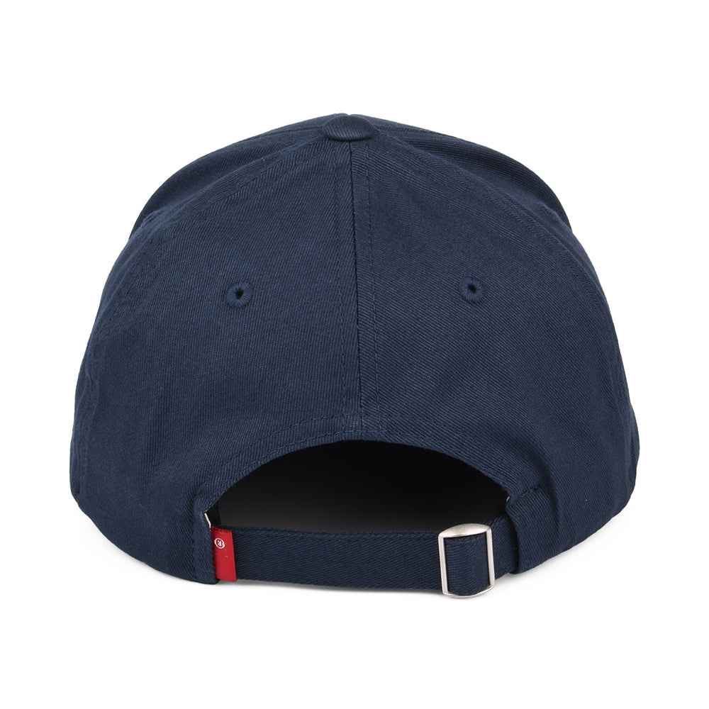 Gorra de béisbol Mid Batwing Flexfit con etiqueta lisa de Levi's - Azul Marino