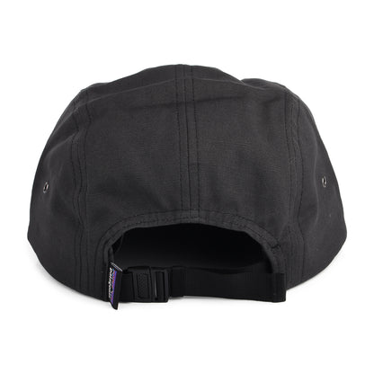Gorra 5 paneles P-6 Label Maclure de algodón orgánico de Patagonia - Negro
