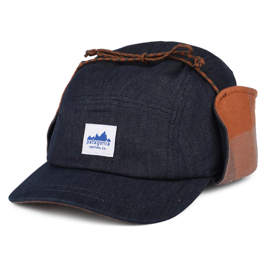 Gorra de béisbol Range con orejeras de Patagonia - Vaquero-Marrón