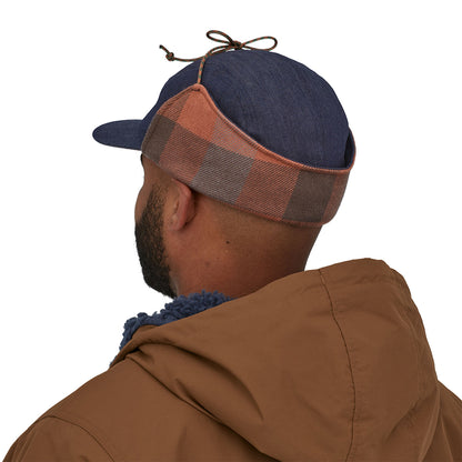 Gorra de béisbol Range con orejeras de Patagonia - Vaquero-Marrón