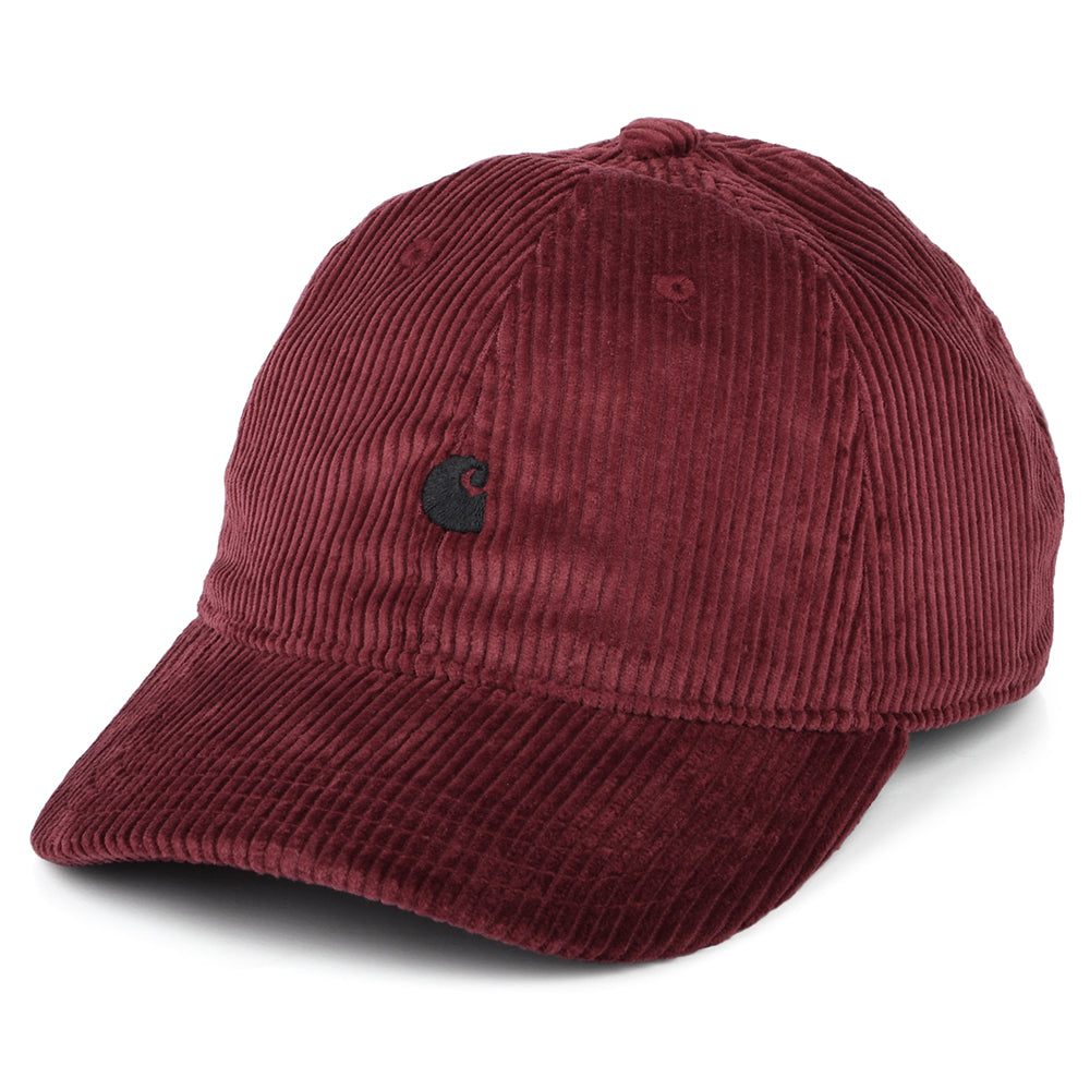 Gorra de béisbol Harlem de pana de Carhartt WIP - Vino