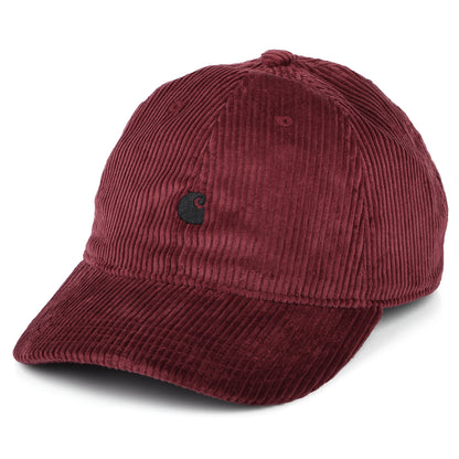 Gorra de béisbol Harlem de pana de Carhartt WIP - Vino
