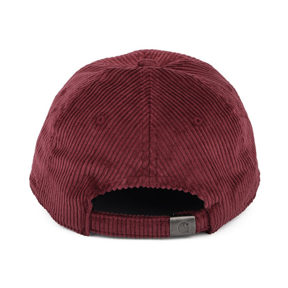 Gorra de béisbol Harlem de pana de Carhartt WIP - Vino