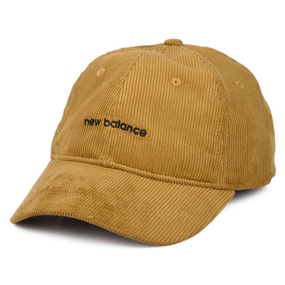 Gorra de béisbol efecto lavado de pana de New Balance - Camel