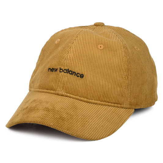 Gorra de béisbol efecto lavado de pana de New Balance - Camel