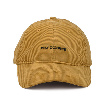 Gorra de béisbol efecto lavado de pana de New Balance - Camel