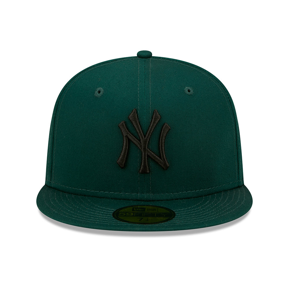 Gorra de béisbol 59FIFTY MLB League Essential New York Yankees de New Era - Verde Oscuro-Negro