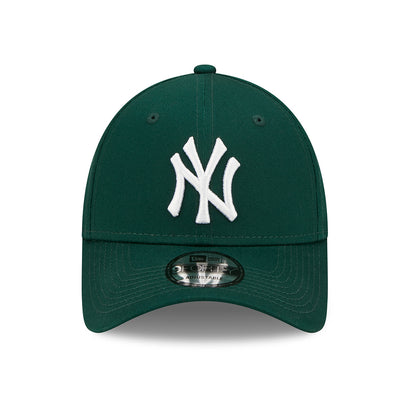 Gorra de béisbol 9FORTY MLB League Essential New York Yankees de New Era - Verde Oscuro-Blanco