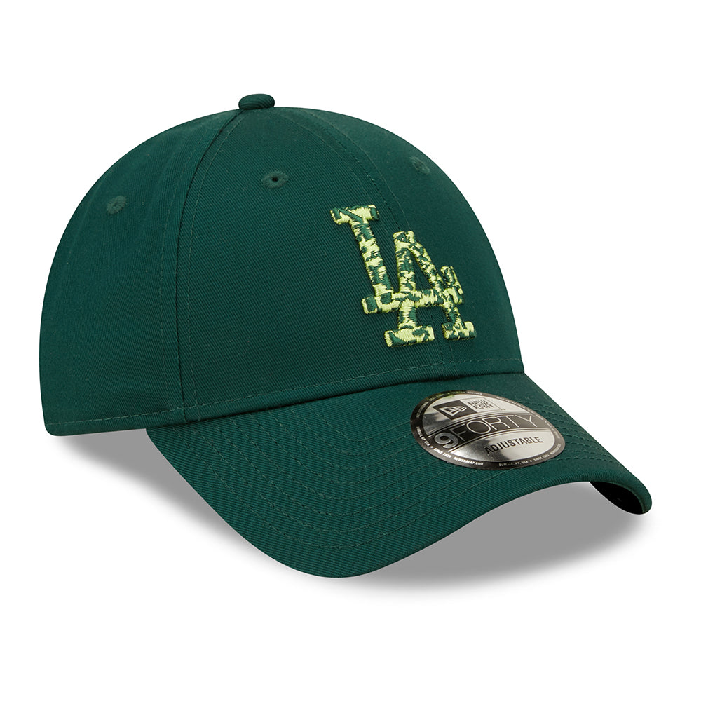 Gorra de béisbol 9FORTY MLB Seasonal Infill L.A. Dodgers de New Era - Verde Oscuro