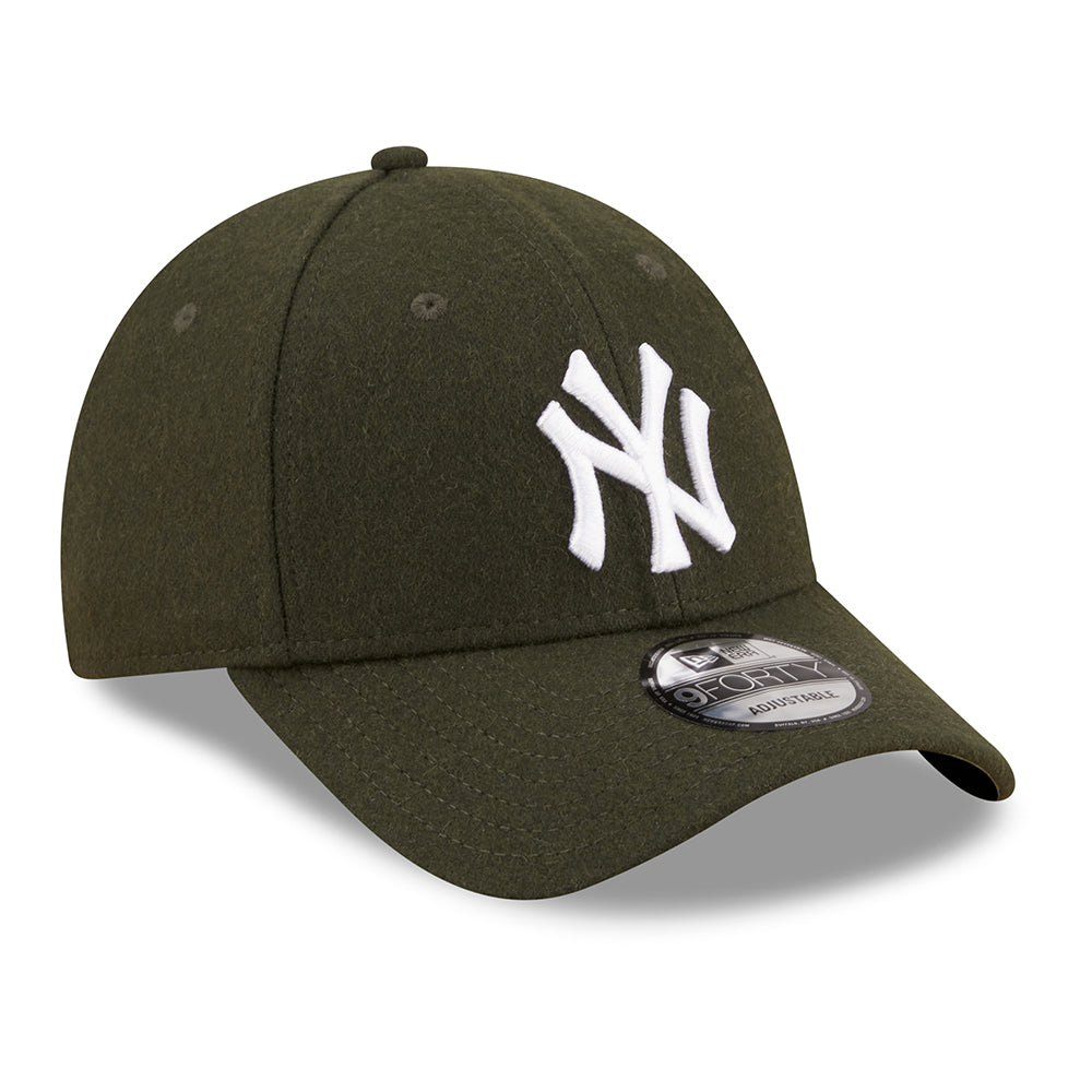 Gorra de béisbol 9FORTY MLB Melton La Liga New York Yankees de New Era - Verde Oscuro-Blanco